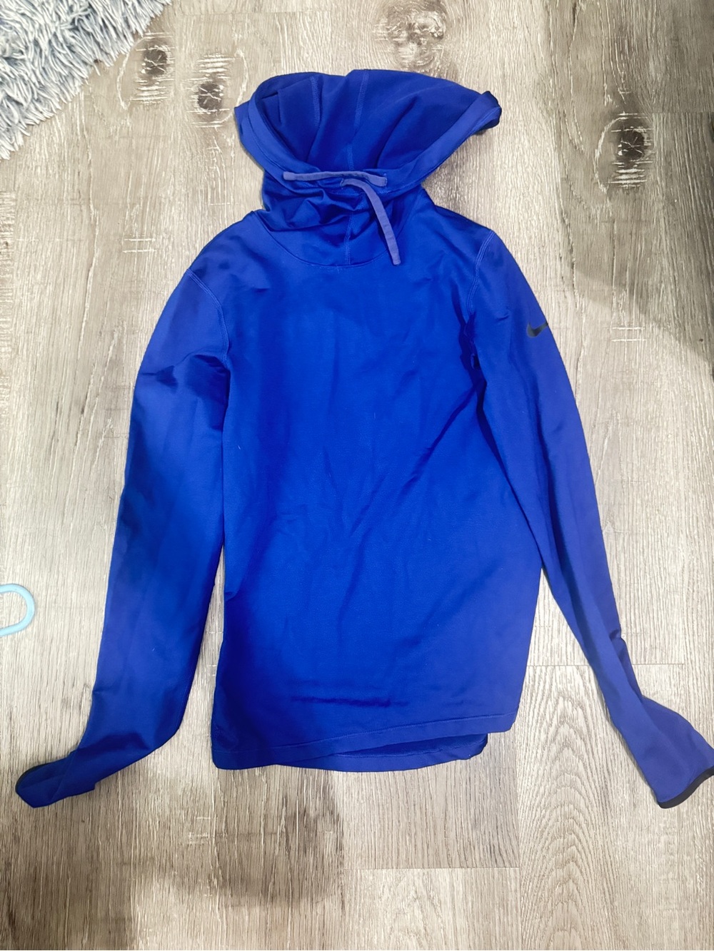 Nike Pro DriFit Royal Blue Boys Small Hooded Pullover